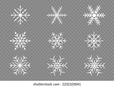 Christmas snowflake seamless pattern. Xmas frost flat silhouette symbol isolated on background. Christmas logo icon. Winter christmas snow flake ice crystal element for design. Vector illustration.