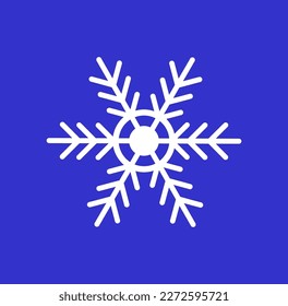 Christmas snowflake seamless pattern. Xmas frost flat silhouette symbol isolated on background. Christmas logo icon. Winter christmas snow flake ice crystal element for design. Vector illustration.