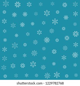 christmas snowflake seamless vector background, winter wrapping paper seamless pattern