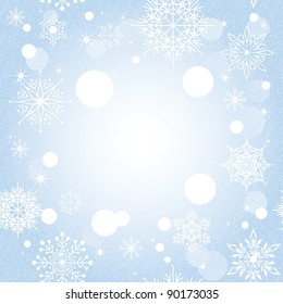 Christmas snowflake star seamless pattern background