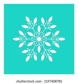 Christmas snowflake stencil. Template for Christmas cards, invitations. Suitable for laser cutting, plotter cutting. Winter holiday design template.