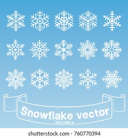 Christmas snowflake vector