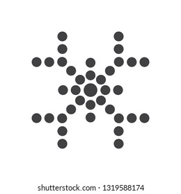 Christmas snowflake vector icon