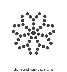 Christmas snowflake vector icon
