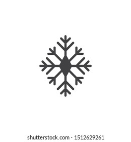 Christmas snowflake vector icon. filled flat sign for mobile concept and web design. Winter snow flake glyph icon. Symbol, logo illustration. Vector graphics