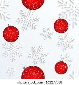 Christmas Snowflake White Background Wallpaper