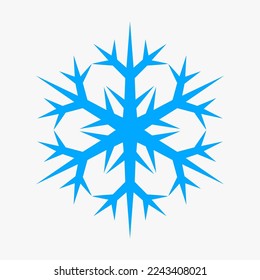 Weihnachtsschneeflocke, Winterattribut, schneefreie Vektorgrafik