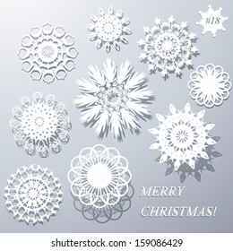 Christmas snowflakes 