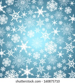 Christmas Snowflakes - Abstract vector background