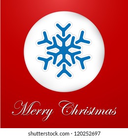 Christmas Snowflakes Applique Background.
