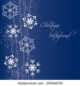 Christmas snowflakes background