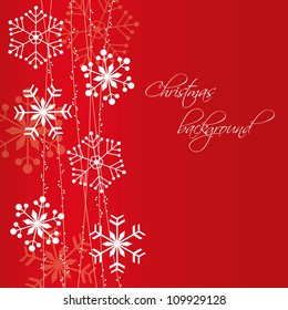 Christmas snowflakes background