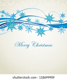 Christmas snowflakes background