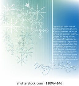 Christmas snowflakes background