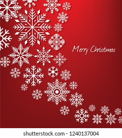 Christmas snowflakes background