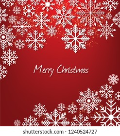 Christmas snowflakes background
