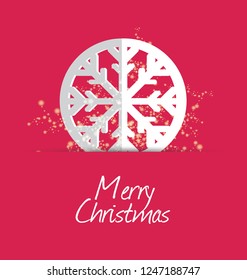 Christmas snowflakes background