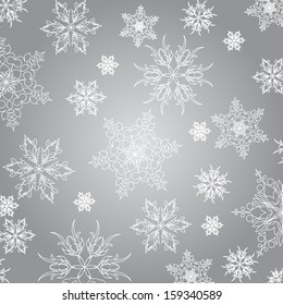 Christmas snowflakes background 