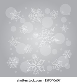 Christmas snowflakes background 