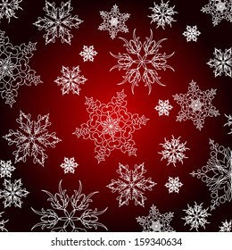 Christmas snowflakes background 