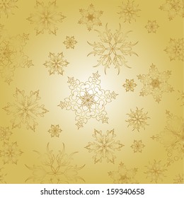 Christmas snowflakes background 