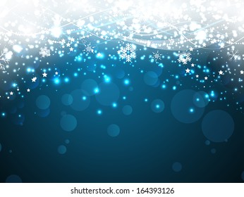 Christmas snowflakes background