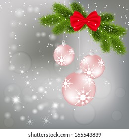 Christmas snowflakes background