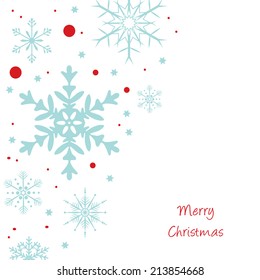 Christmas snowflakes background