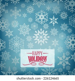 Christmas snowflakes background