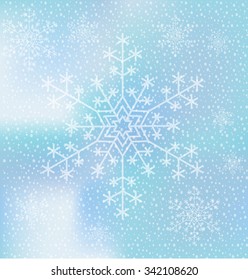 Christmas snowflakes background