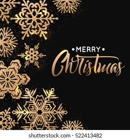 Christmas snowflakes background