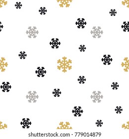 Christmas snowflakes background in different color