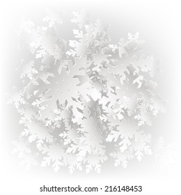 Christmas snowflakes background. Elegant Christmas background with snowflakes. Abstract Christmas background with snowflakes