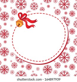 Christmas snowflakes background with place for text