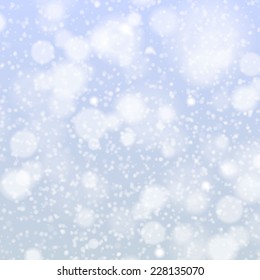 Christmas snowflakes background vector blue light abstract christmas