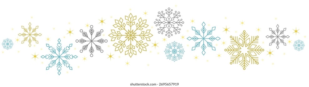 christmas snowflakes background. Vector eps