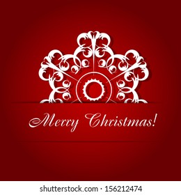 Christmas snowflakes background vector illustration
