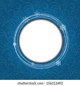 Christmas snowflakes background vector illustration