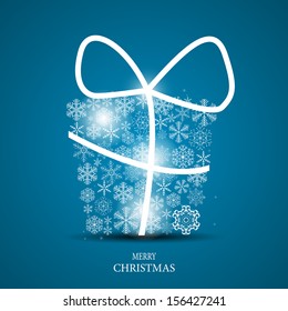Christmas snowflakes background vector illustration