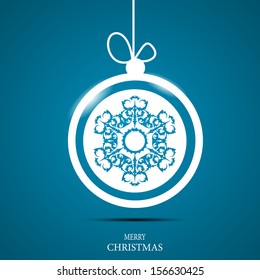 Christmas snowflakes background vector illustration