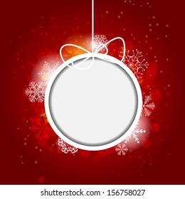 Christmas snowflakes background vector illustration 