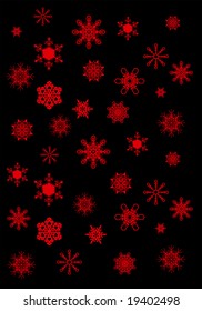 Christmas snowflakes background vector illustration