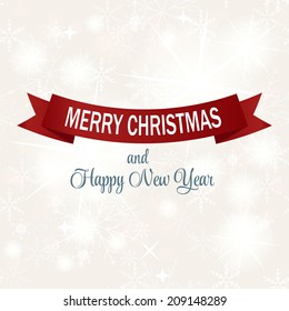 Christmas Snowflakes Background Vector Illustration 