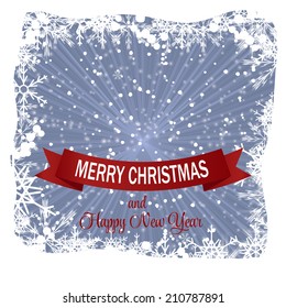 Christmas Snowflakes Background Vector Illustration
