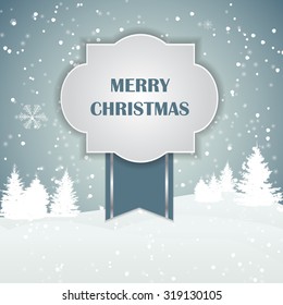 Christmas Snowflakes Background Vector Illustration 