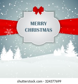Christmas Snowflakes Background Vector Illustration 
