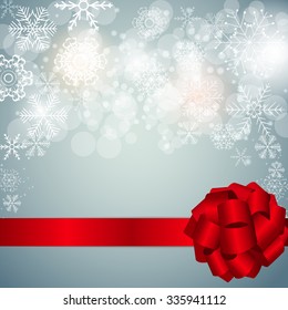 Christmas Snowflakes Background Vector Illustration
