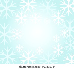 Christmas snowflakes background. Vector illustration