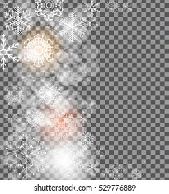 Christmas snowflakes background vector illustration
