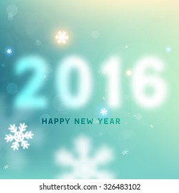 Christmas Snowflakes Blurred Background, 2016, vector
